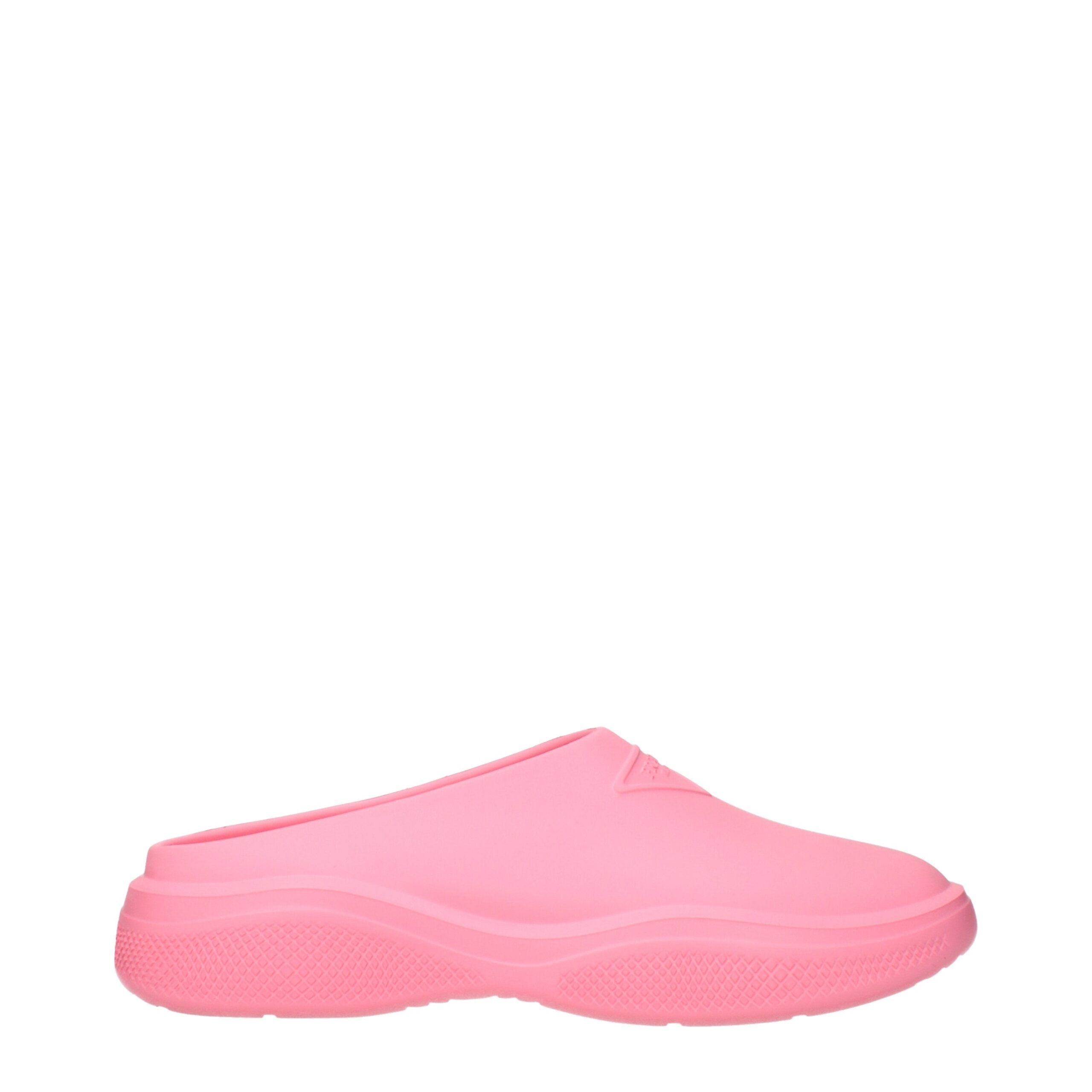 Prada Pink Cotton Slippers